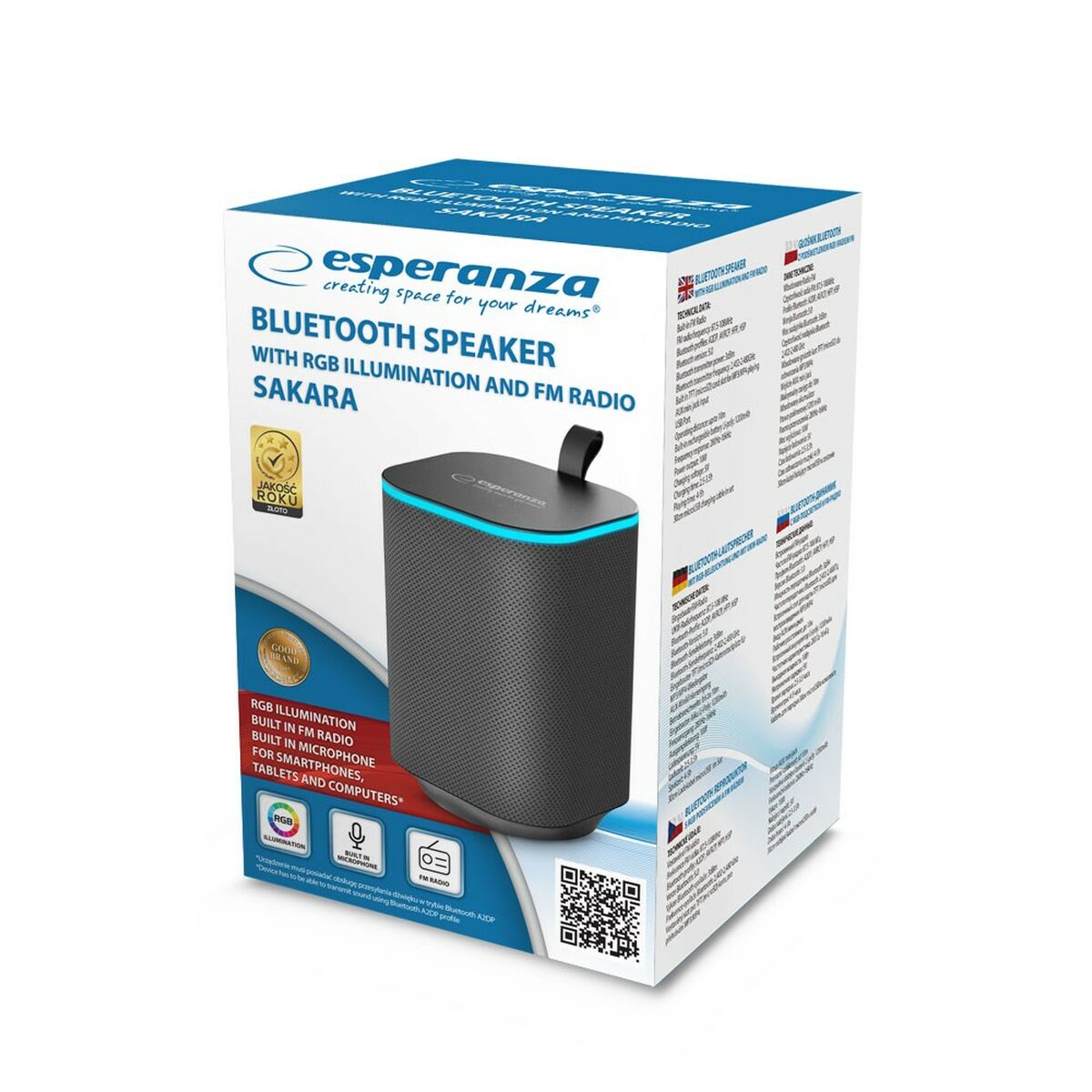 Portable Bluetooth Speakers Esperanza EP155 Black-5