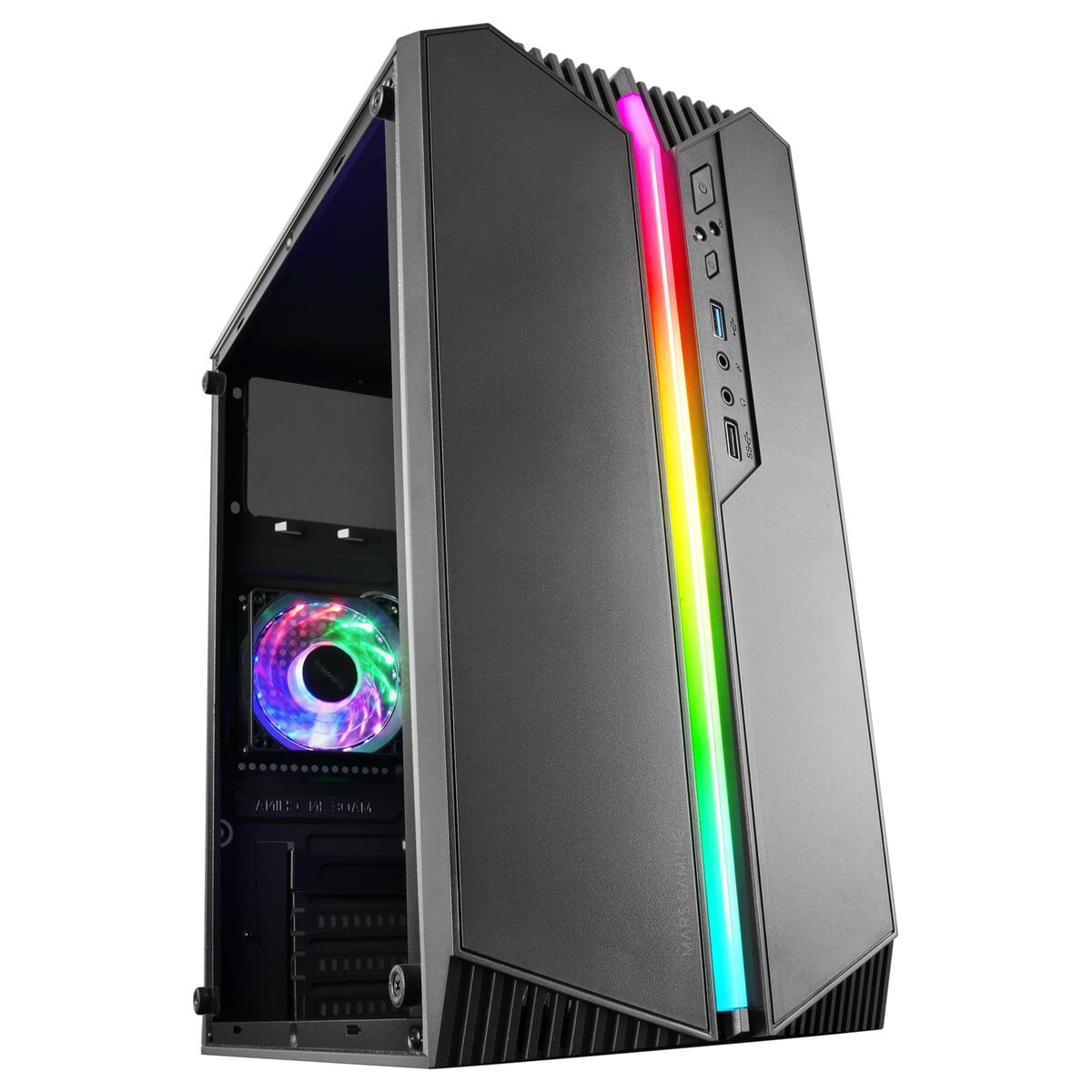 ATX Semi-tower Box Mars Gaming MCS1 Black-1