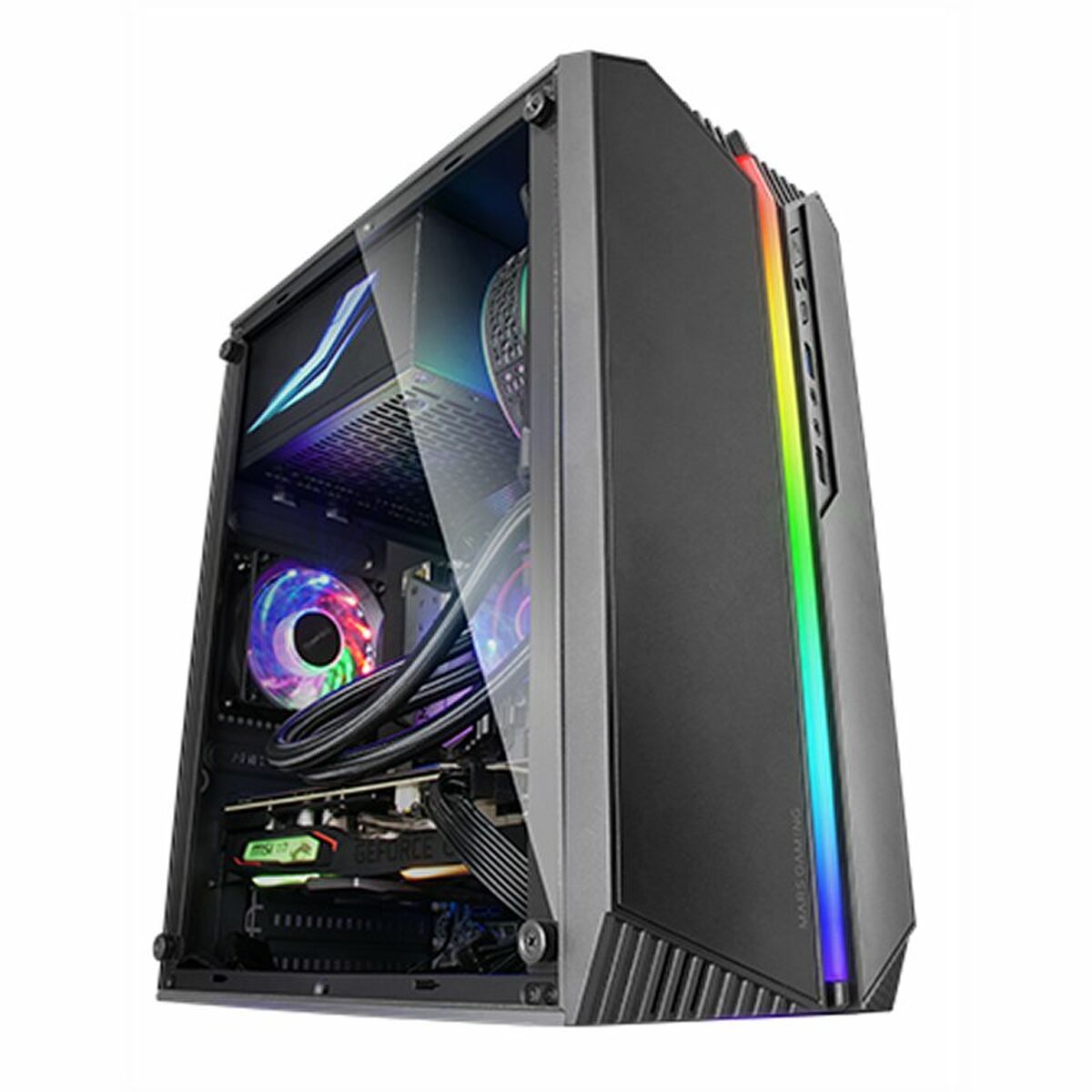 ATX Semi-tower Box Mars Gaming MCS1 Black-2
