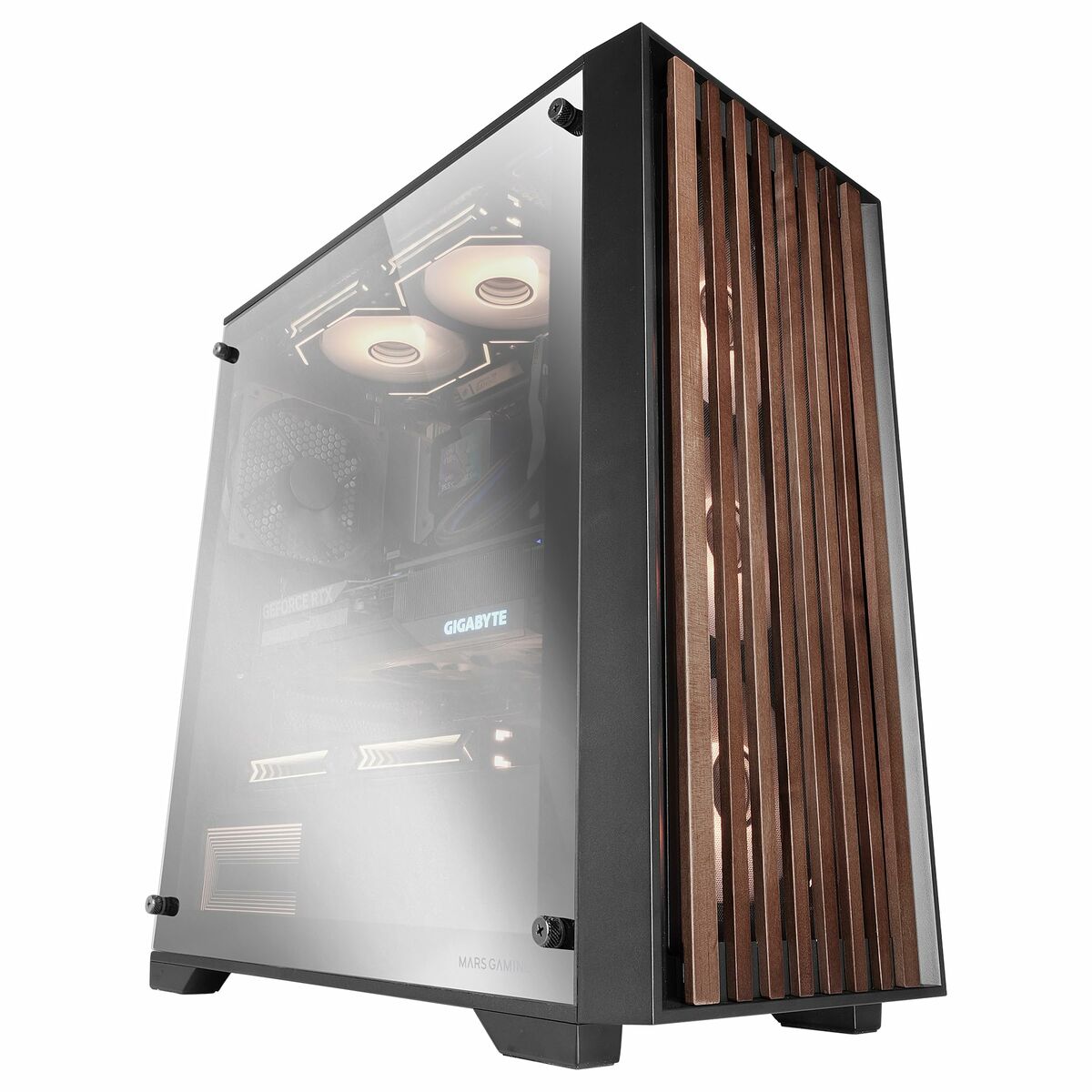 ATX Semi-tower Box Mars Gaming MCWOODDC Black-4