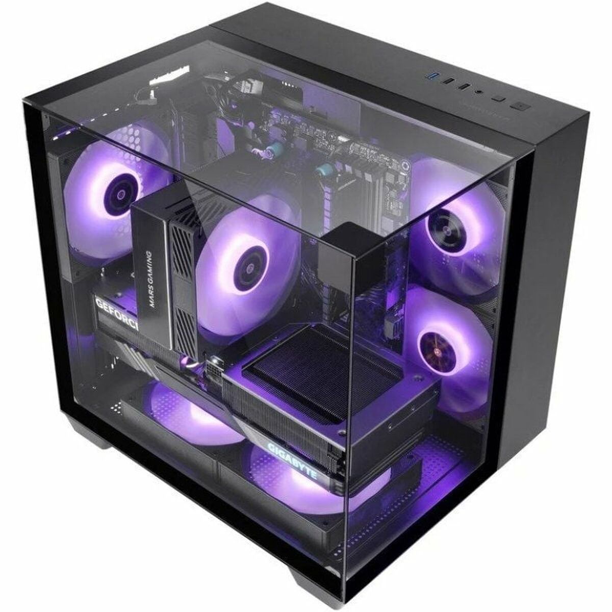 ATX Semi-tower Box Mars Gaming MCVISIONM Black-4
