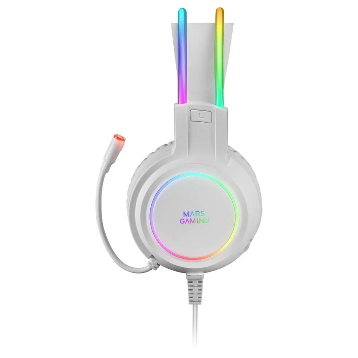 Gaming Earpiece with Microphone Mars Gaming MHRGBW White-1