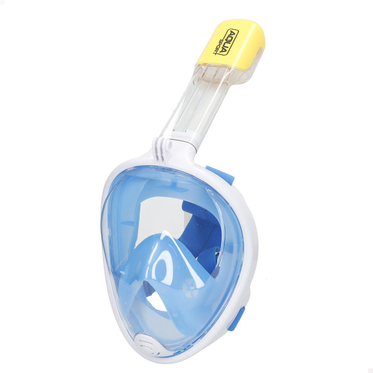 Snorkelling mask with sports camera support AquaSport Blue Turquoise (4 Units)-6