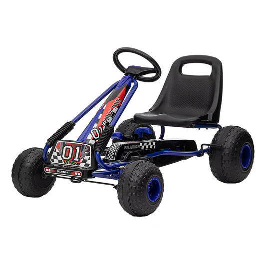 Pedálový dětský gokart, modrý-0